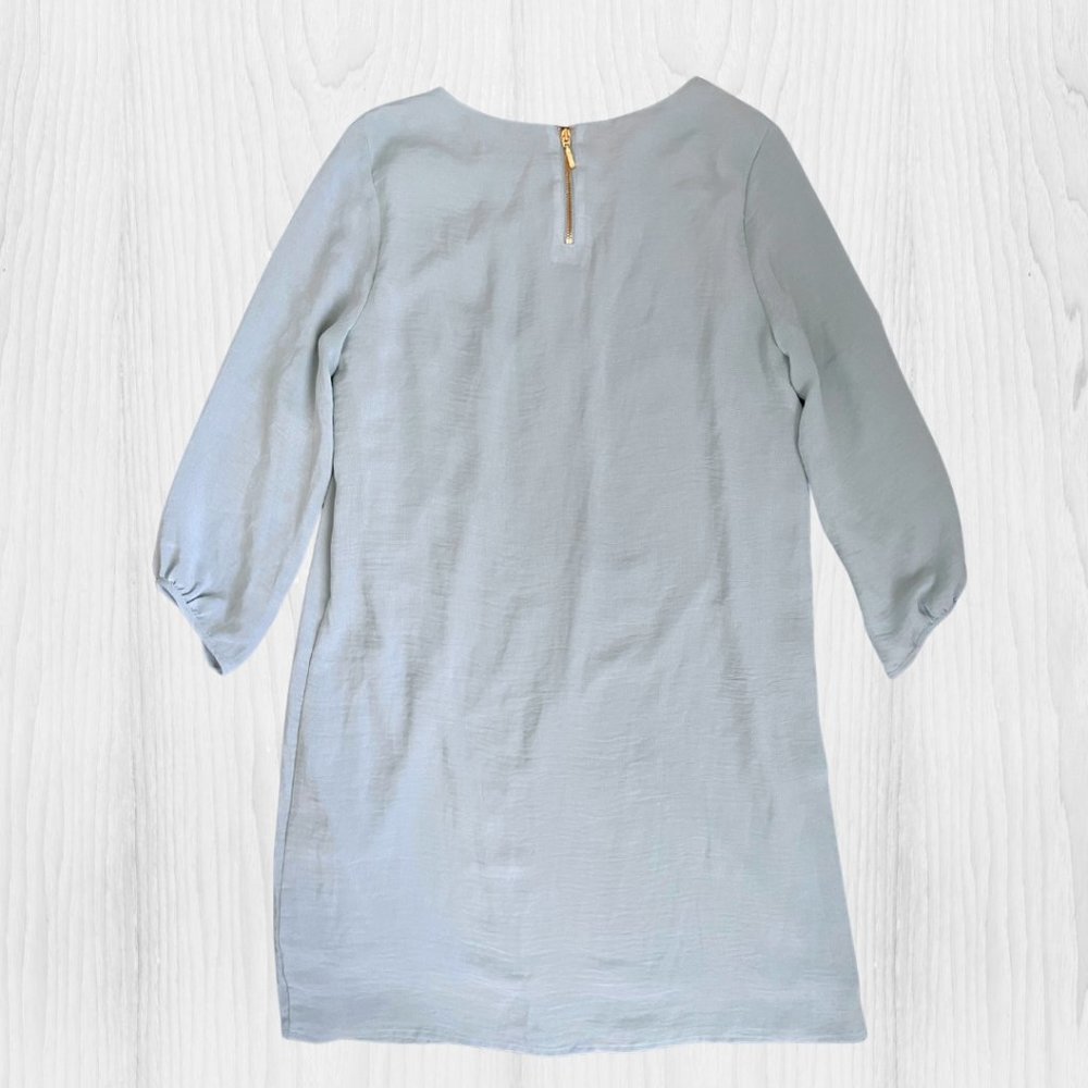 H&M Light Blue Mini Dress -‎ Size 4 - Picture 3 of 6